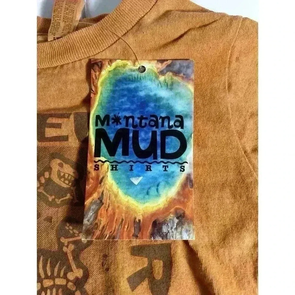 Size 2 Montana Mud Shirt Dyed In The Dirt Dinosaur T Shirt - Picture 3 of 6